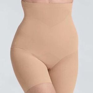 NWOT Honeylove Sculptwear SuperPower High Rise Short in Sand Nude Beige Size 3XL